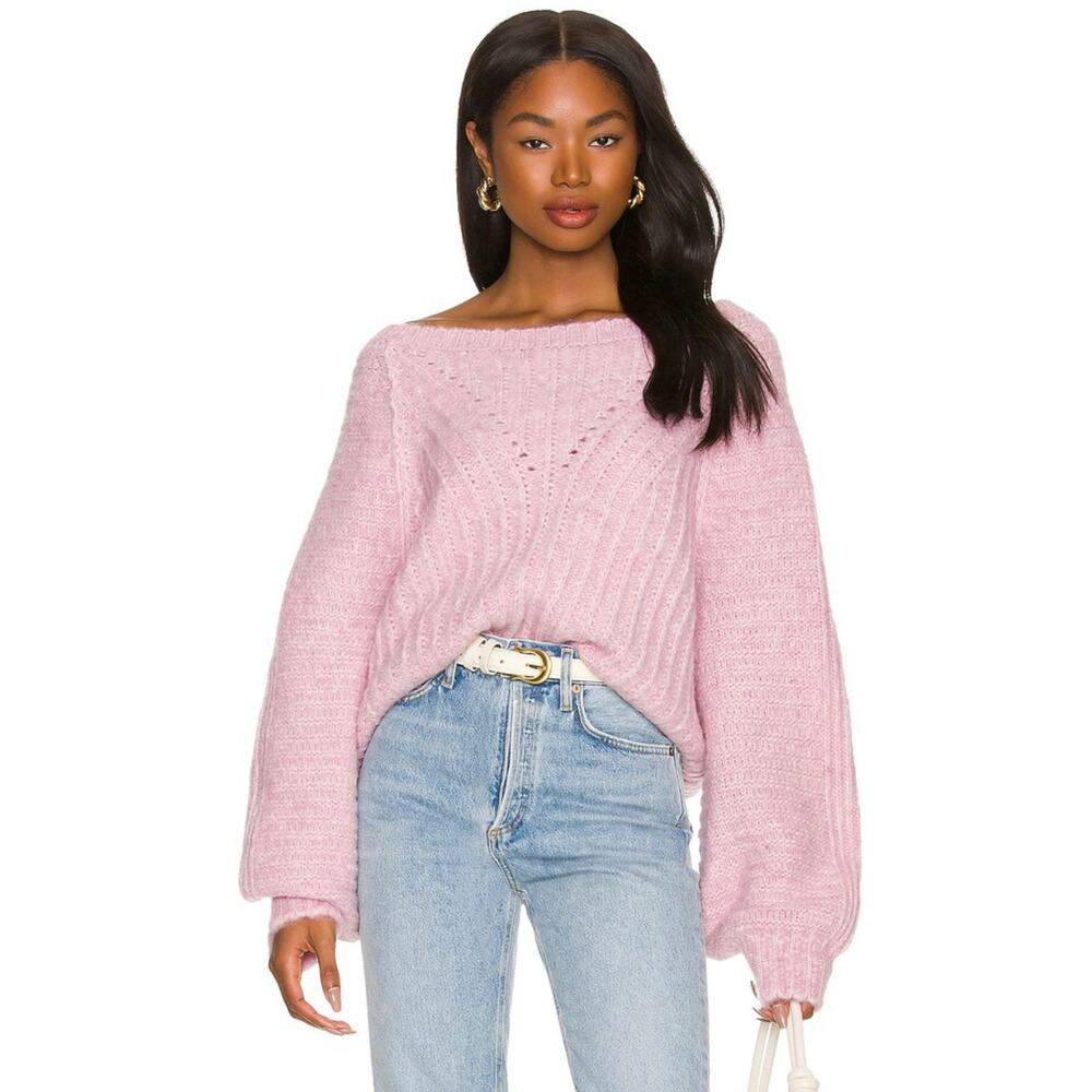 New Free People Carter Pullover in Moonlit Orchid Women's Size M